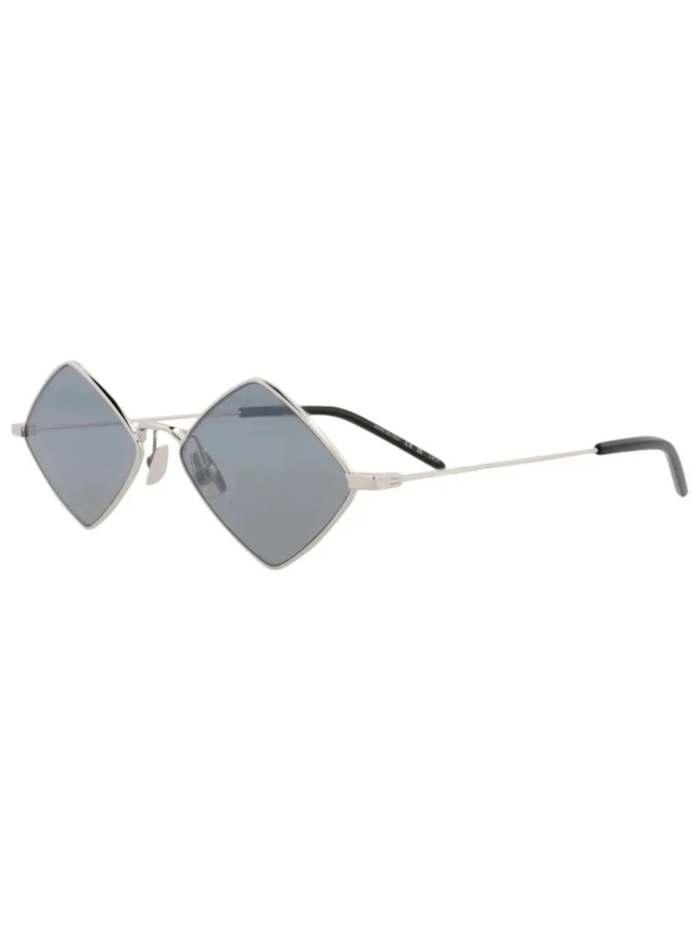 New Saint Laurent Women's Sunglasses Square Rectangle Metal Frame Unisex Silver